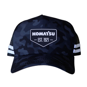 KOMATSU OCEAN CAMO TRUCKER CAP