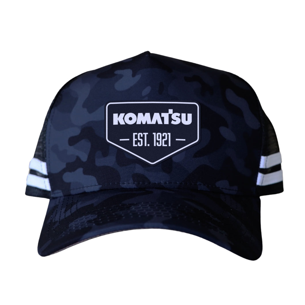 KOMATSU OCEAN CAMO TRUCKER CAP