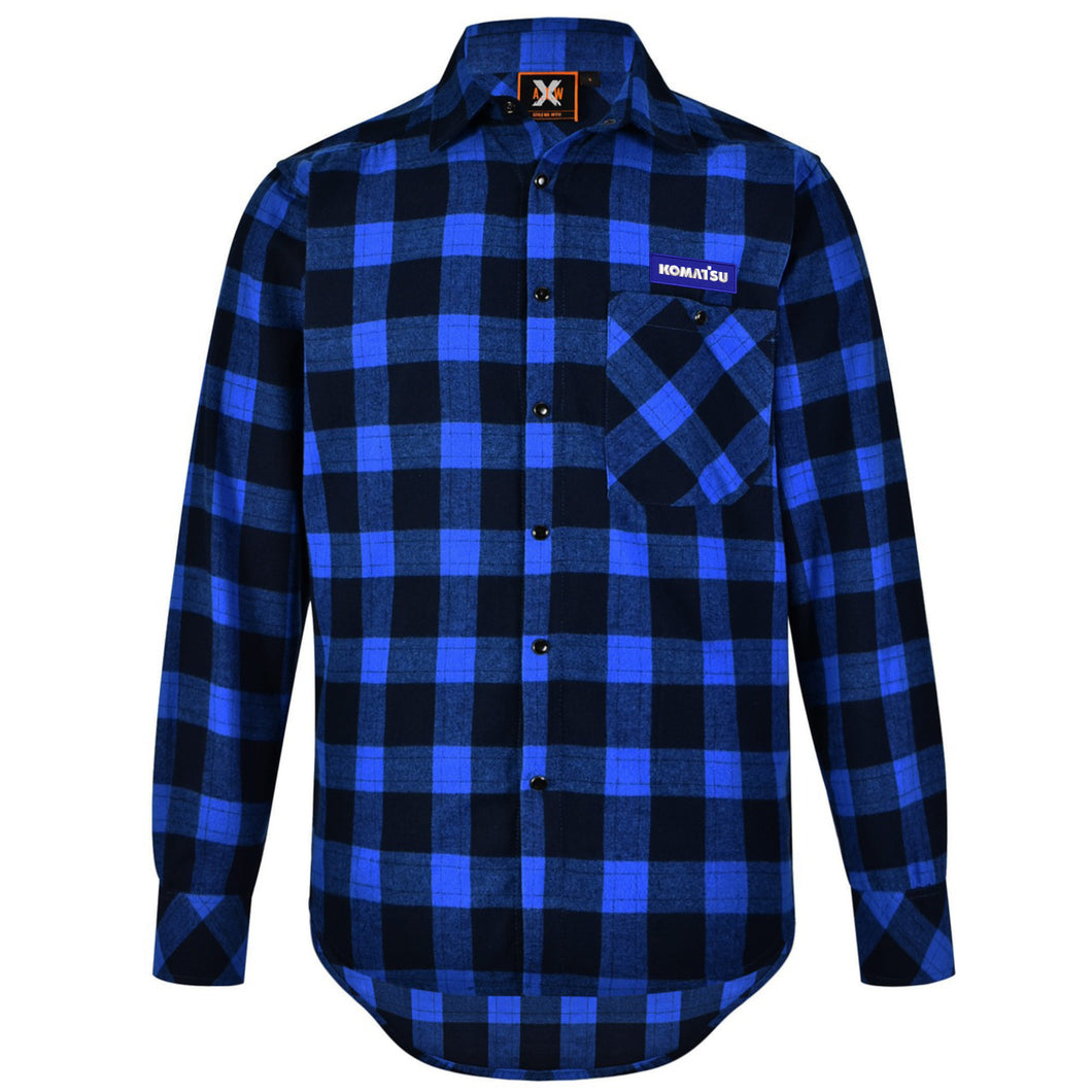 Komatsu Unisex Flannelette Shirt