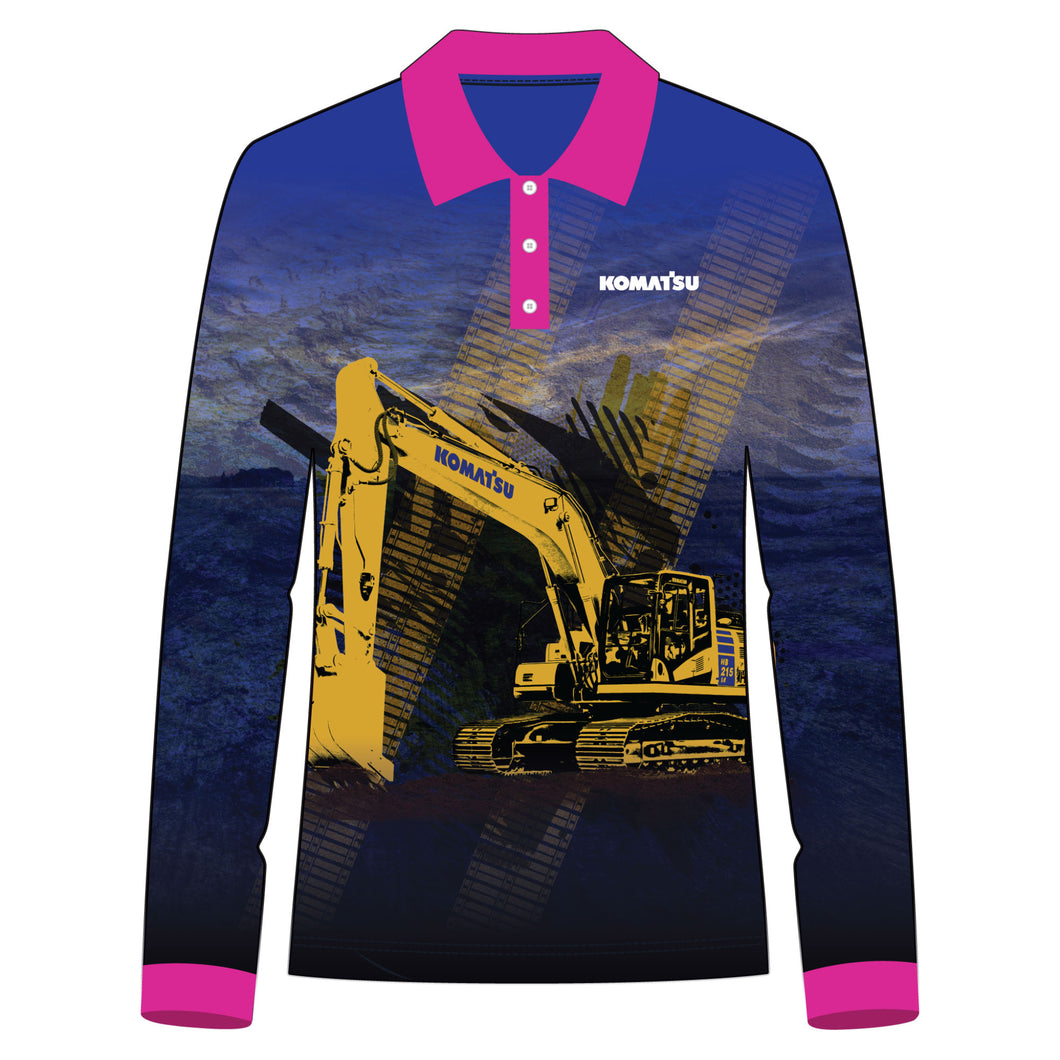 Komatsu Girls Sun Polo Shirt